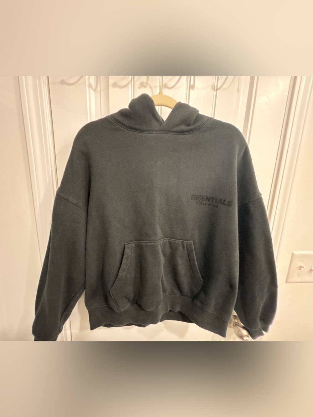 Essentials Black Pullover Hoodie